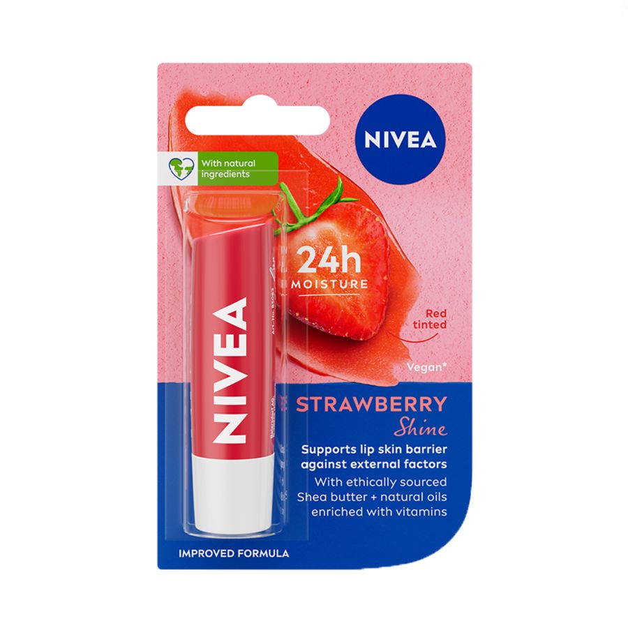 Nivea Strawberry Shine Lip Balm 4gram