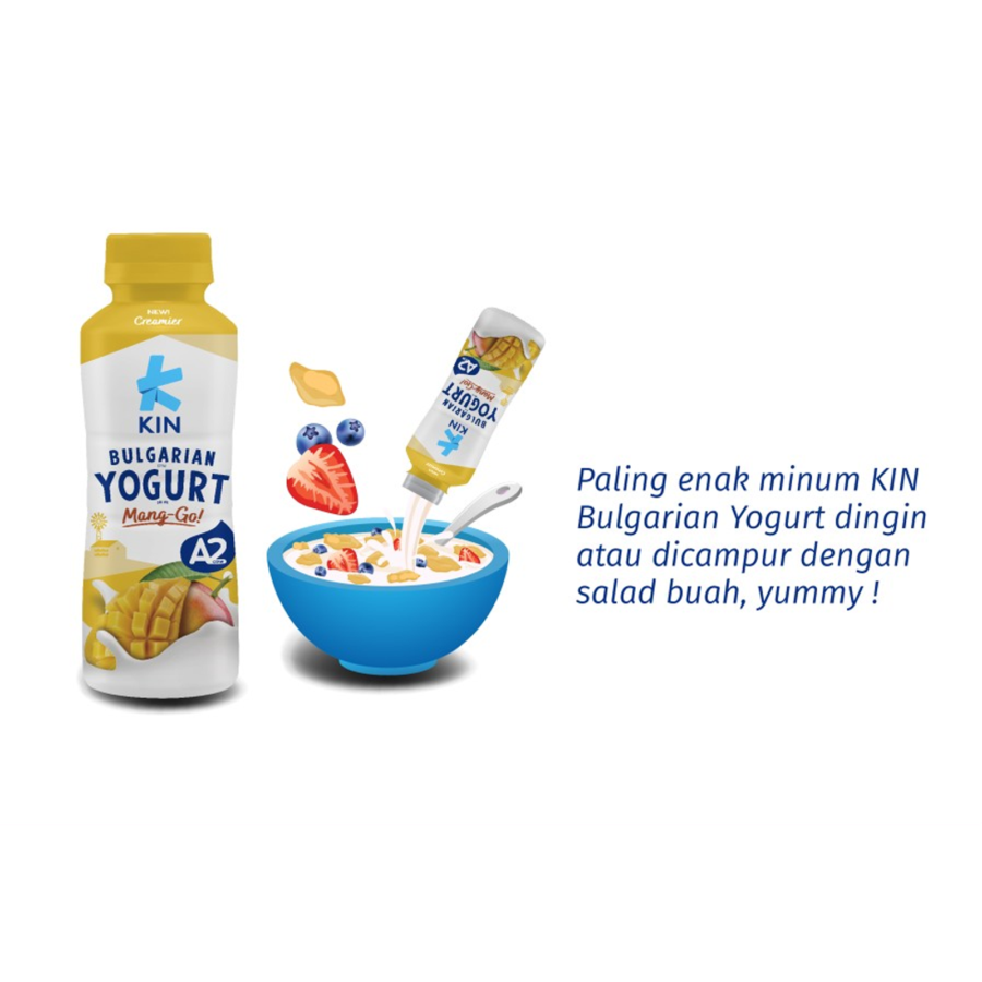Kin Bulgarian Manggo Yogurt Drink 200ml