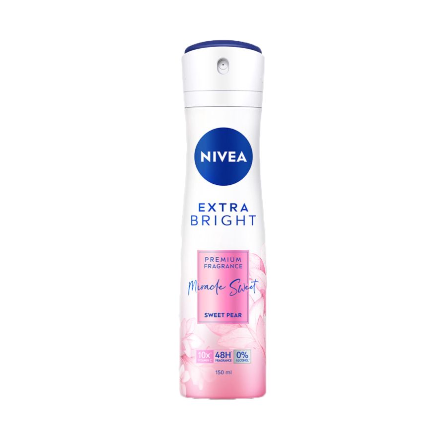 Nivea Extra Bright Miracle Sweet Deodorant Spray 150ml