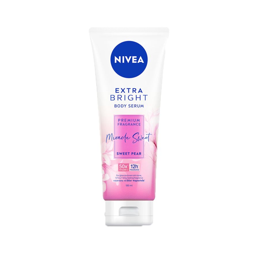 Nivea Extra Bright Body Serum Premium Fragrance Miracle Sweet 180ml