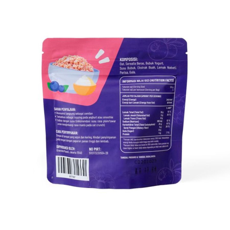 Oat Crunch Berry Yogurt Astro Goods 50gram
