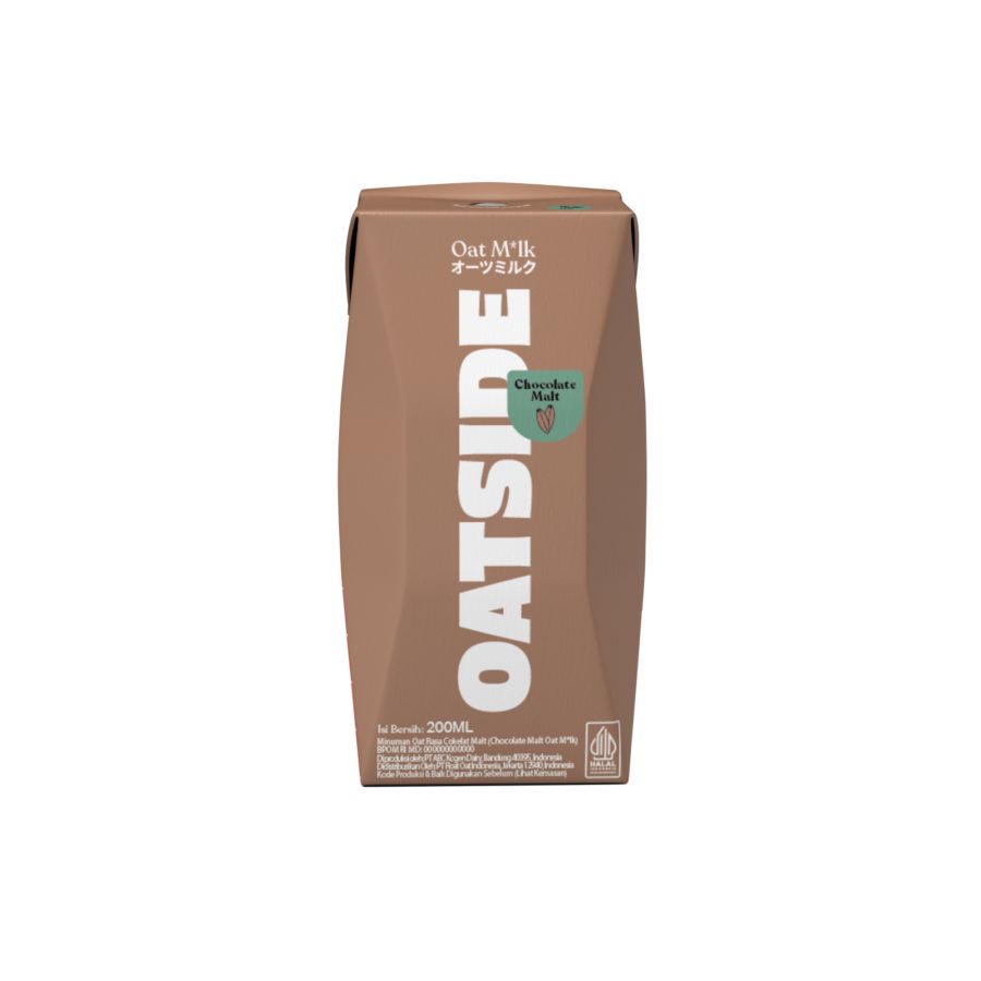 Oatside Oatmilk Chocomalt Straw/Susu Oat 200ml