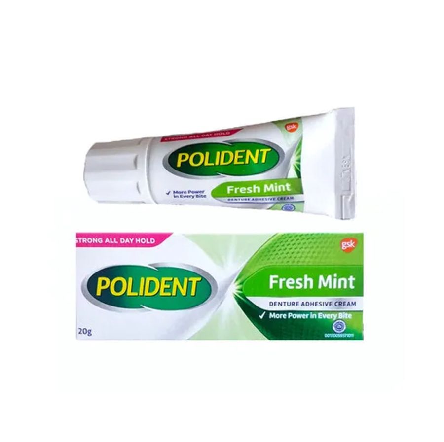 Polident Perekat Gigi Tiruan Flavor Free 20gram