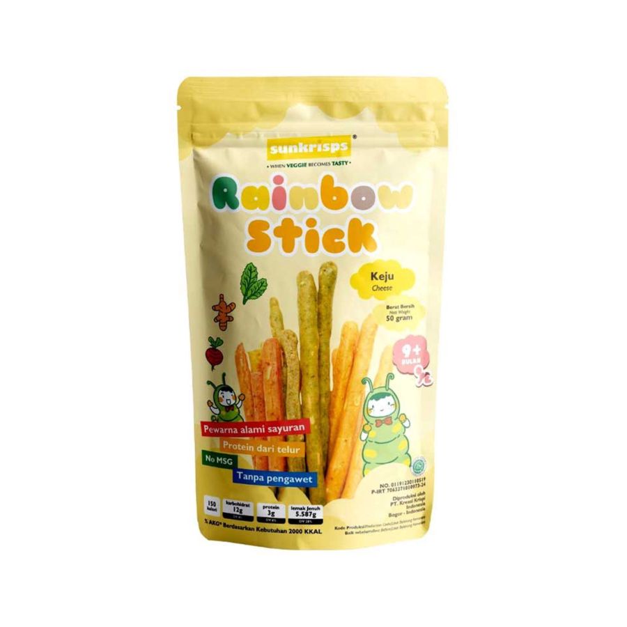 Sunkrips Rainbow Stick Cheese by Sunkrisps 50gram