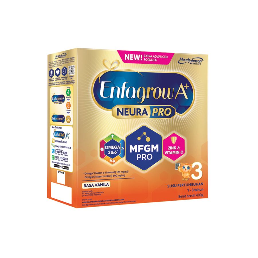 Enfagrow A+ 3 Vanilla 1-3 Tahun Susu Formula 400gram