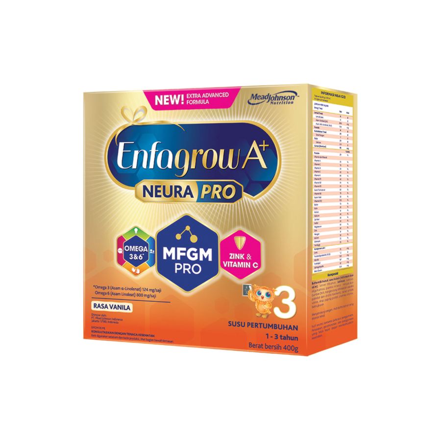 Enfagrow A+ 3 Vanilla 1-3 Tahun Susu Formula 400gram