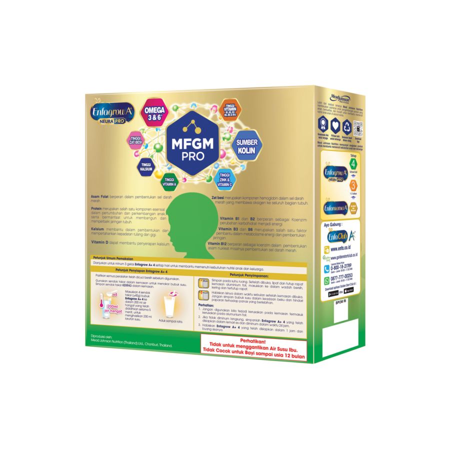 Enfagrow A+ 4 Vanilla Susu Formula 3-12 Tahun 400gram