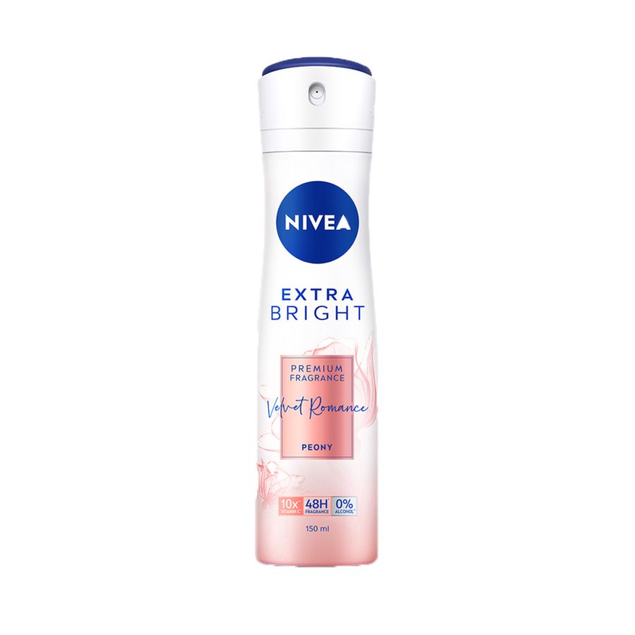 Nivea Extra Bright Velvet Romance Deodorant Spray  150ml