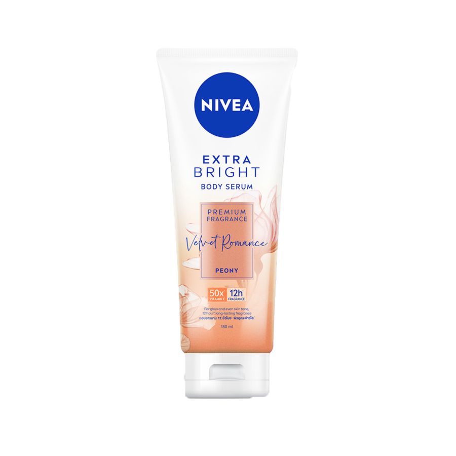 Nivea Extra Bright Body Serum Premium Fragrance Velvet Romance 180ml