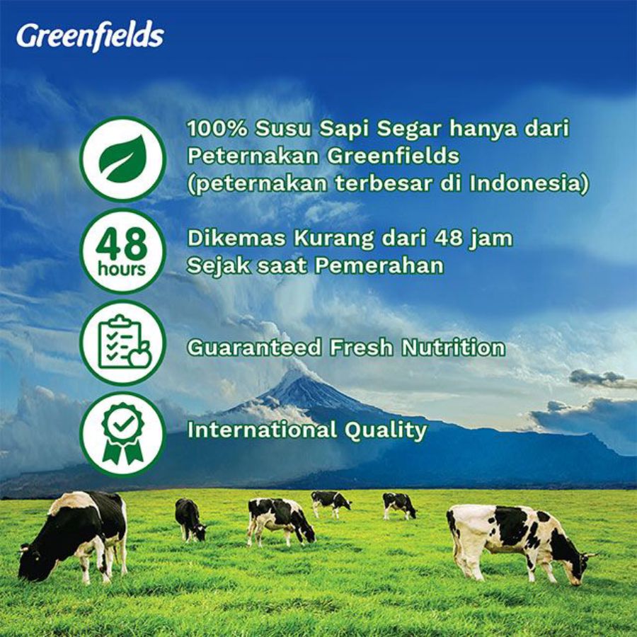 Greenfields Full Cream Susu UHT 200 ml 32pcs