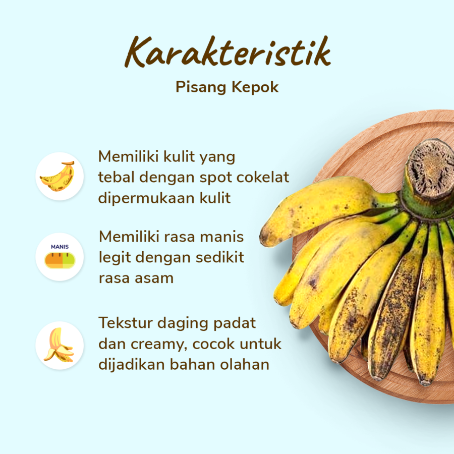 Pisang Kepok Kuning Astro Farm 450-600 gram