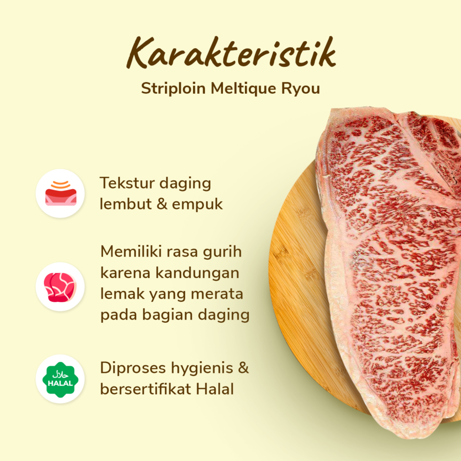 Striploin Meltique Ryou Pouch 200gram