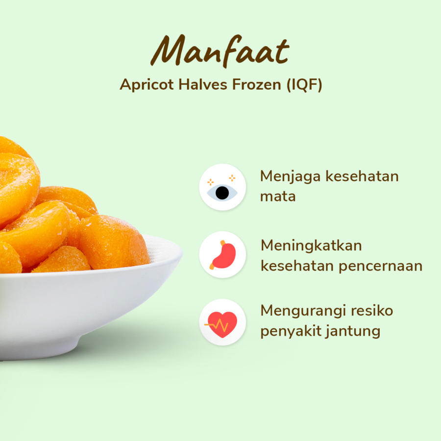 8 Fruitz Apricot Halves Frozen (IQF) 500gram