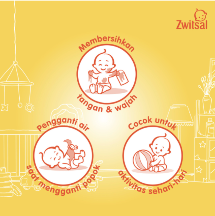 Zwitsal Baby Wipes Rich Moisture 2pcs