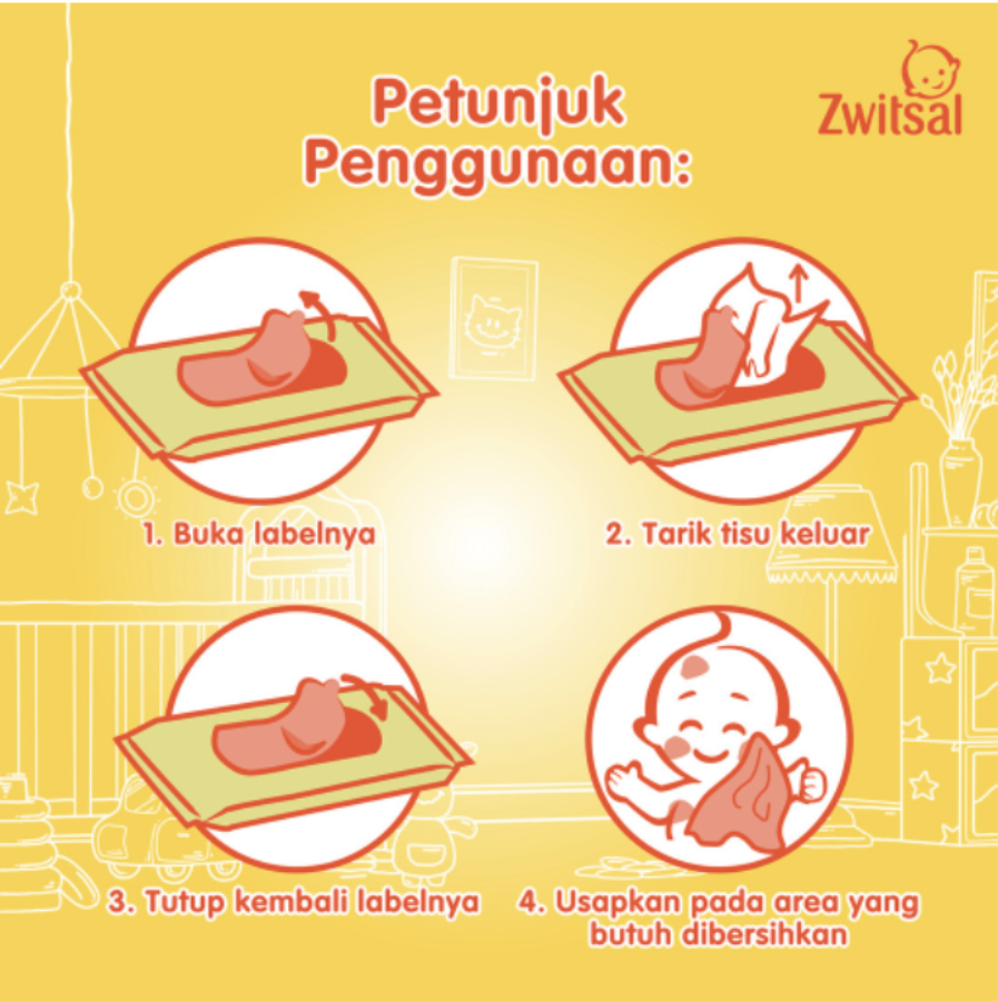 Zwitsal Baby Wipes Rich Moisture 2pcs