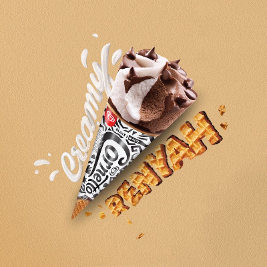 Walls Cornetto Black & Whitte 80ml