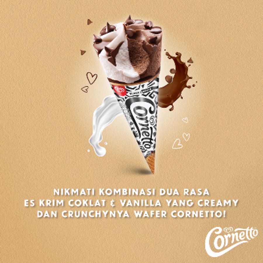 Walls Cornetto Black & Whitte 80ml
