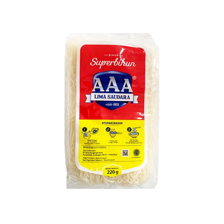 AAA Lima Saudara Super Bihun 220gram 220gram
