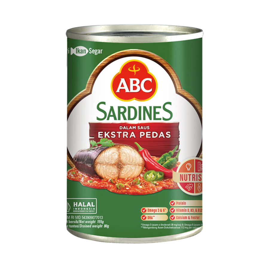 ABC Sarden Saus Extra Pedas 155gram