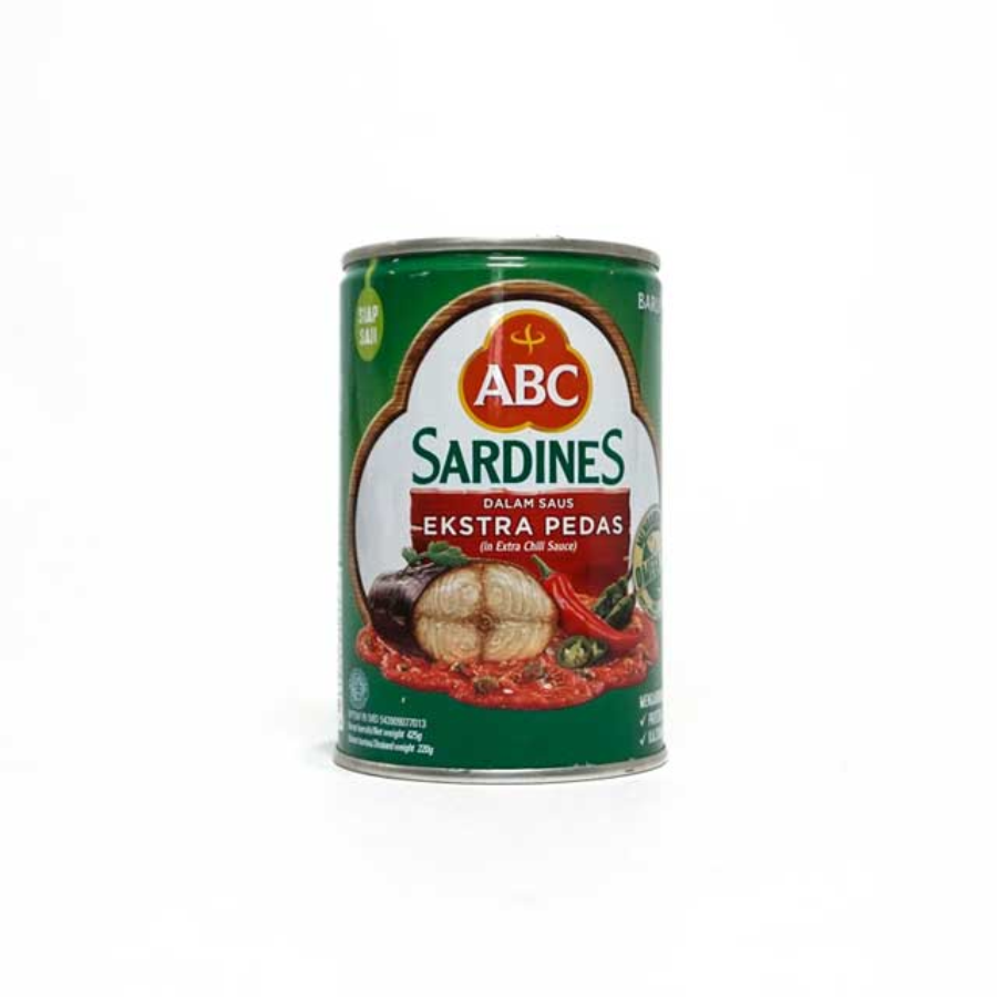 [INVALID] ABC Sardine Extra Hot/Sarden 425 gram 425gram