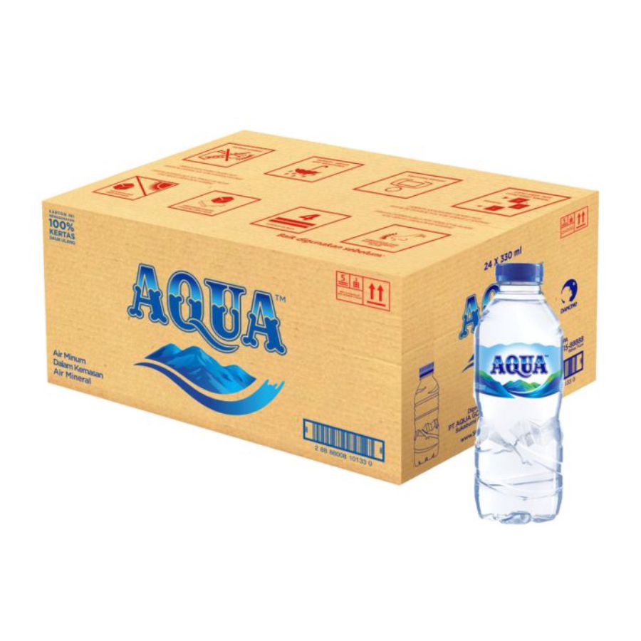 AQUA Air Mineral 330ml x 24btl / Mineral Water 24bottle