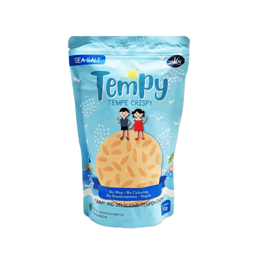 Abe Food Sea Salt Tempy Tempe Crispy Kids/Snack Bayi 70gram