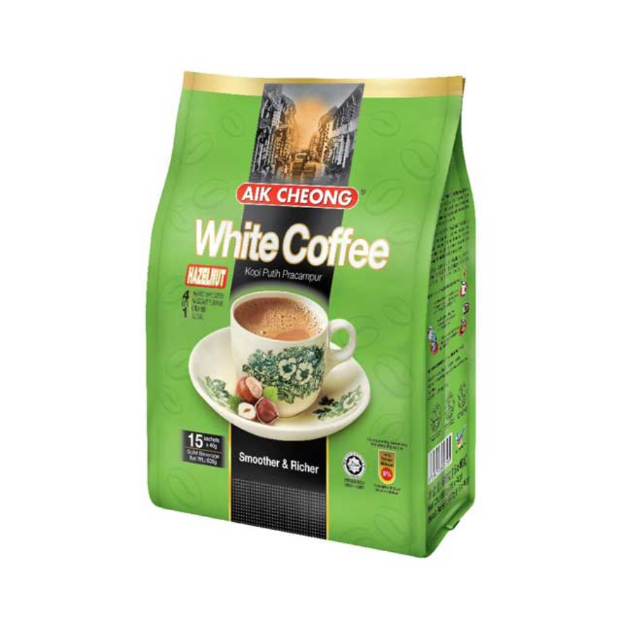 [INVALID] Aik Cheong White Coffee Hazelnut 40gr x 15pcs 600gram