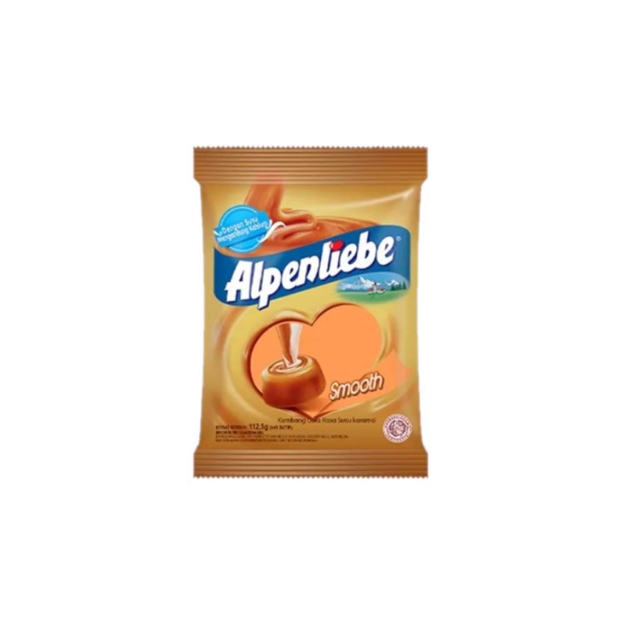 Alpenliebe Caramel Smooth Pack 112.5g - Permen Rasa Karamel Susu 1pcs 112gram 112gram 112gram