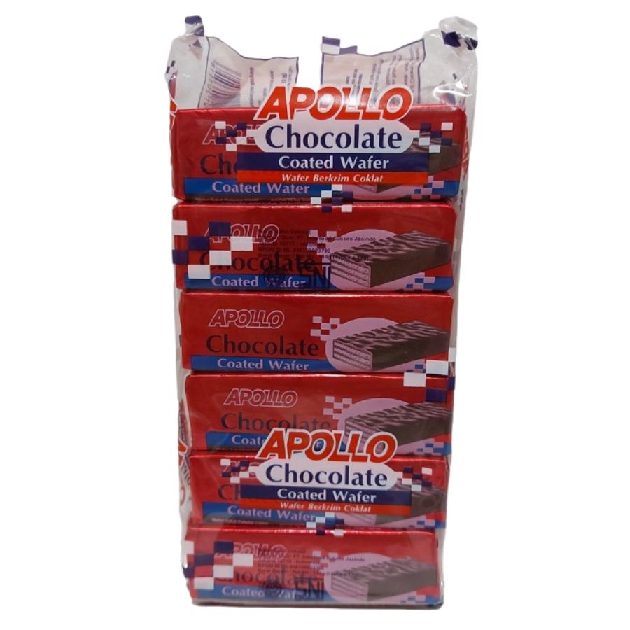 Apollo Wafer Chocolate isi 12pcs 144gram