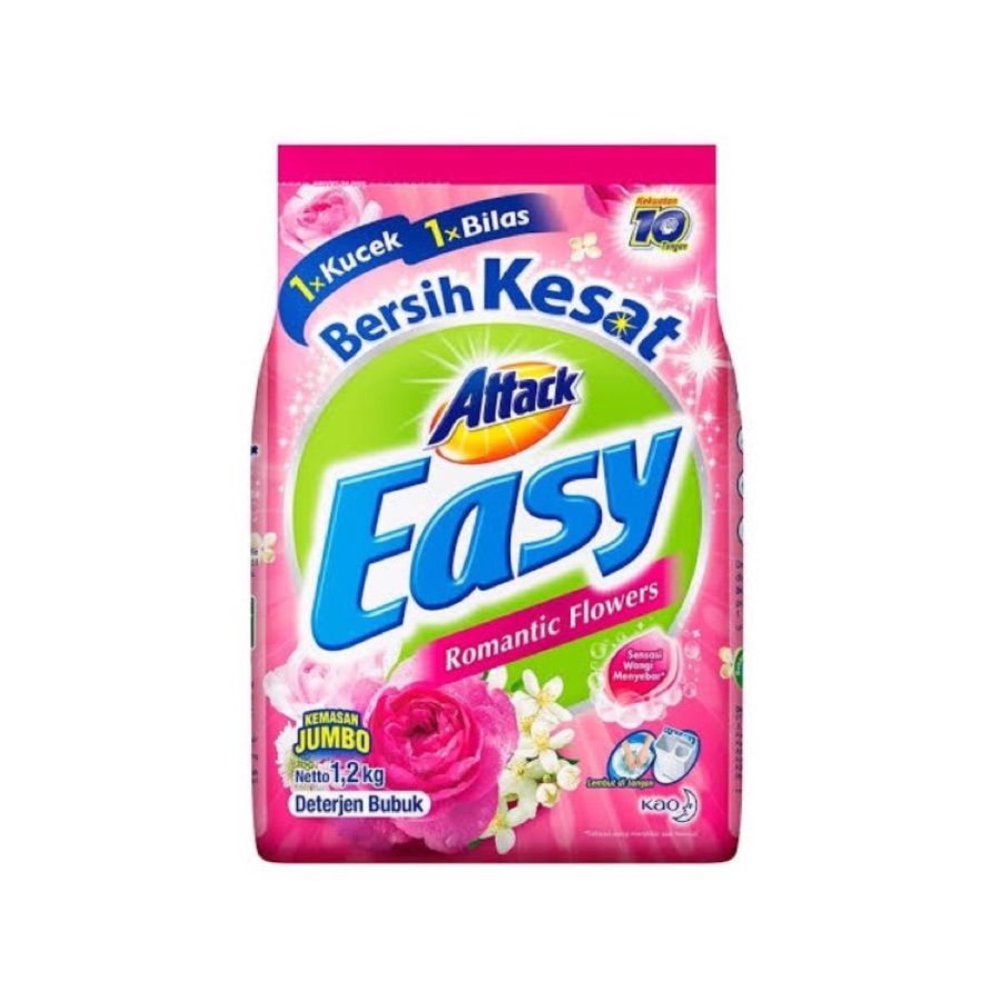 Attack Easy Deterjen Bubuk Sparking Blooming 1200gram