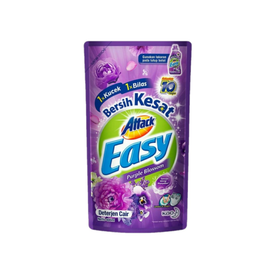 Attack Easy Liquid Romantic Flower 750ml/Deterjen Cair 1pcs