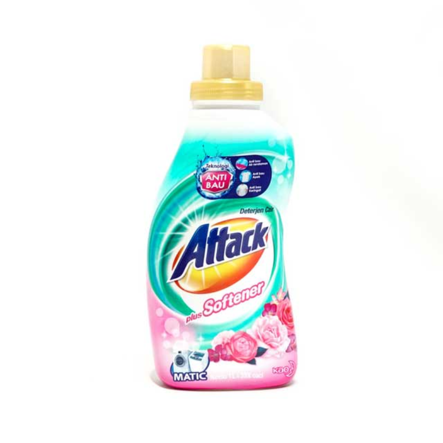 Attack Liquid Plus Softener Botol 1L/Deterjen Cair 1pcs