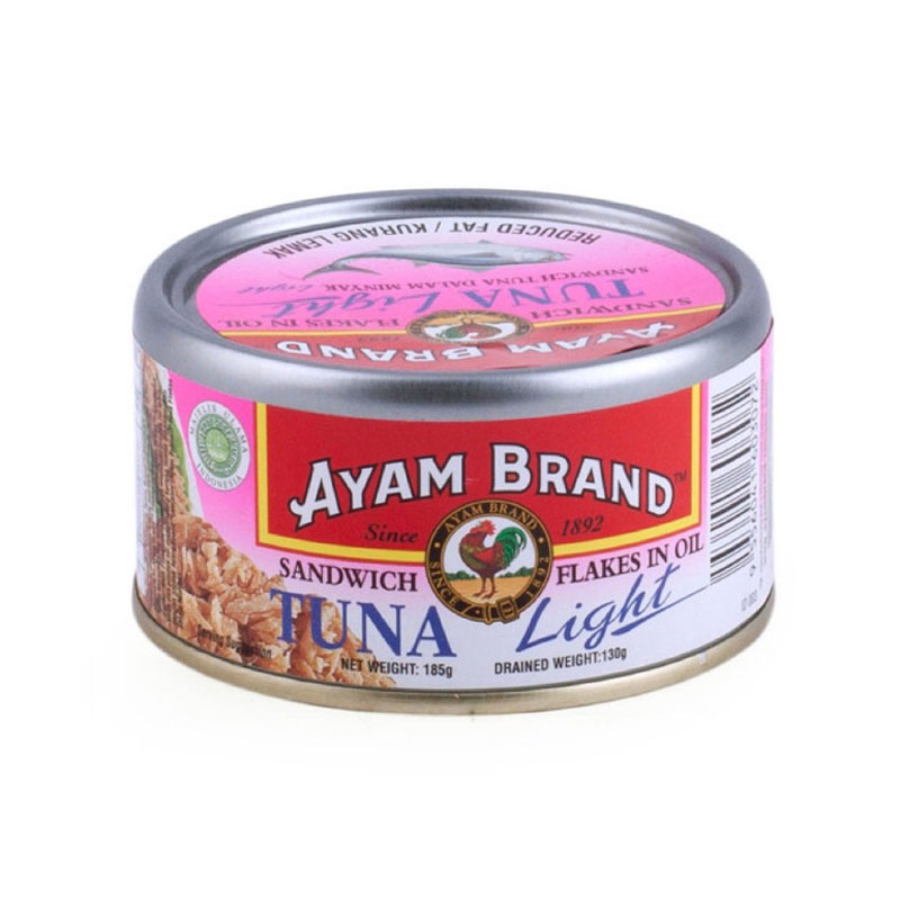 [INVALID] Ayam Brand Tuna Sandwich Flakes In Oil Light 185 gram 185gram