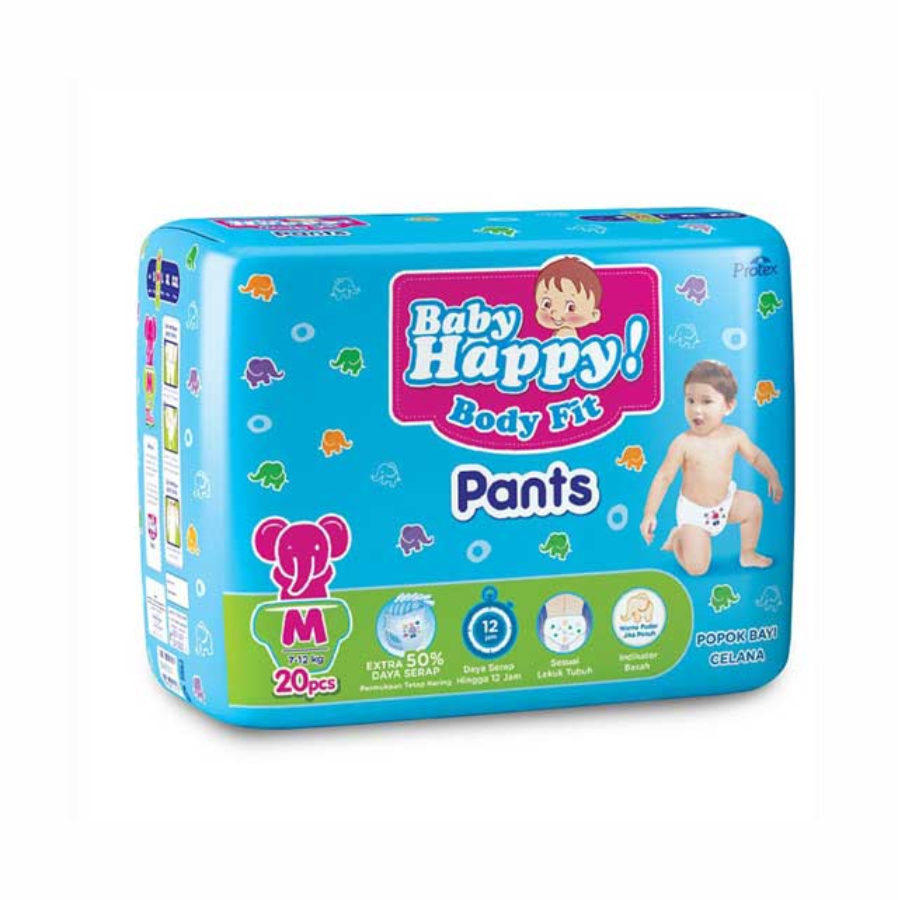Baby Happy Body Fit Pants Diapers M20 1pack