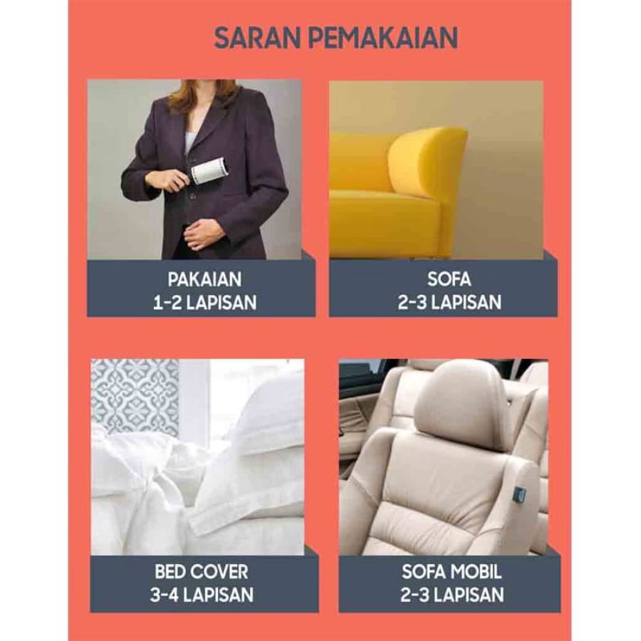 Bagus Micromate Lint Roller Cap/Kebutuhan Pakaian 1pcs