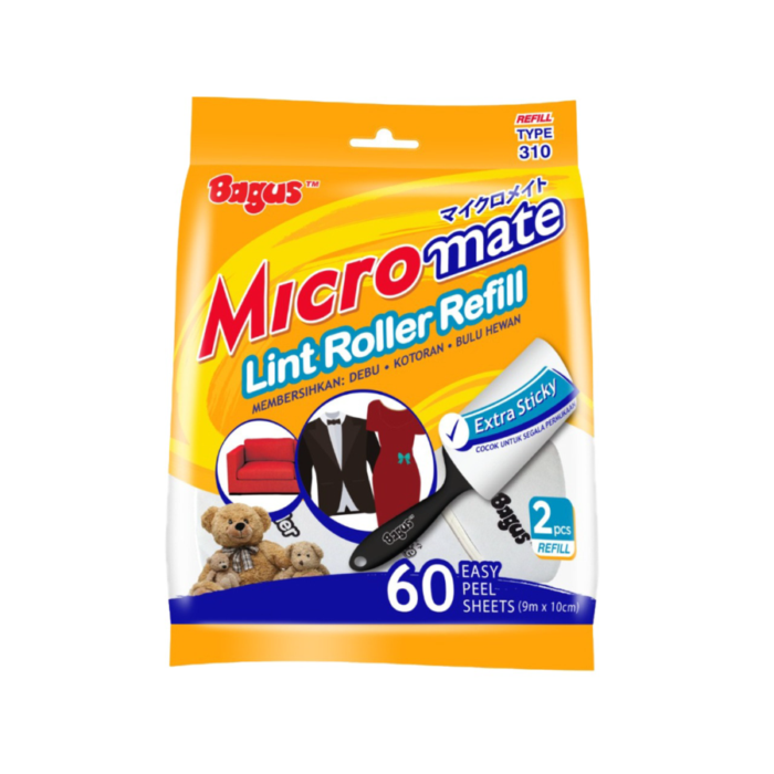 Bagus Micromate Lint Roller Pembersih Pakaian Refill