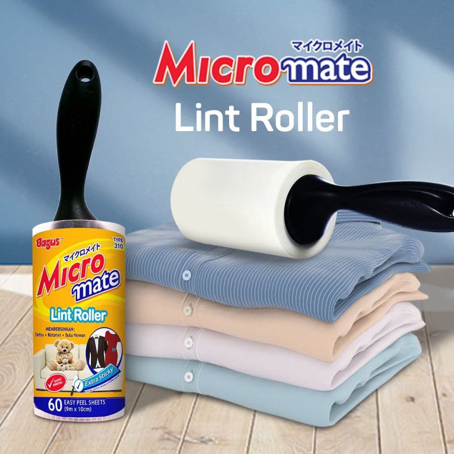 Bagus Micromate Lint Roller Pembersih Pakaian Refill 1pcs