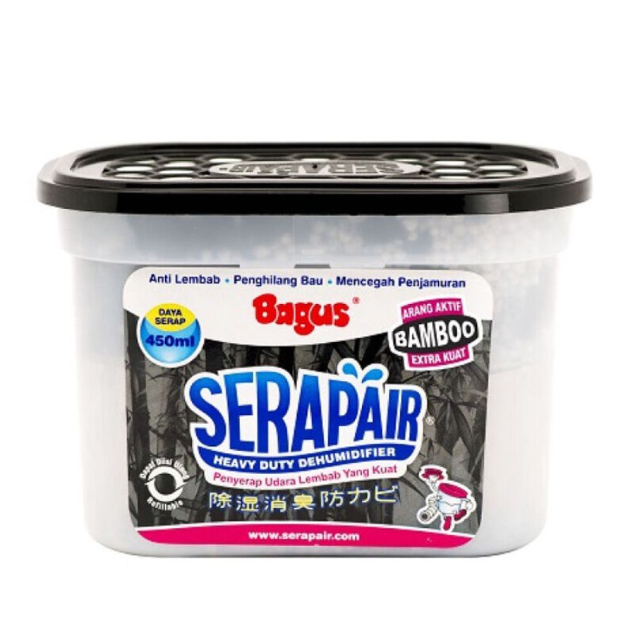 Bagus Serapair Charcoal Square Box Pewangi Ruangan 450ml