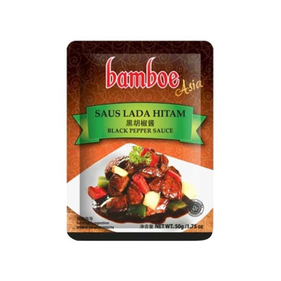 Bamboe Asia Saus Lada Hitam 50gram