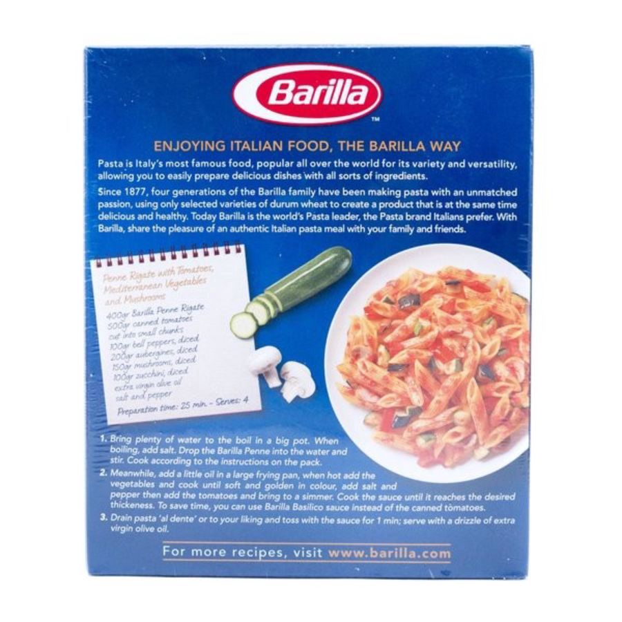 Barilla Penne Rigate Pasta 500gram