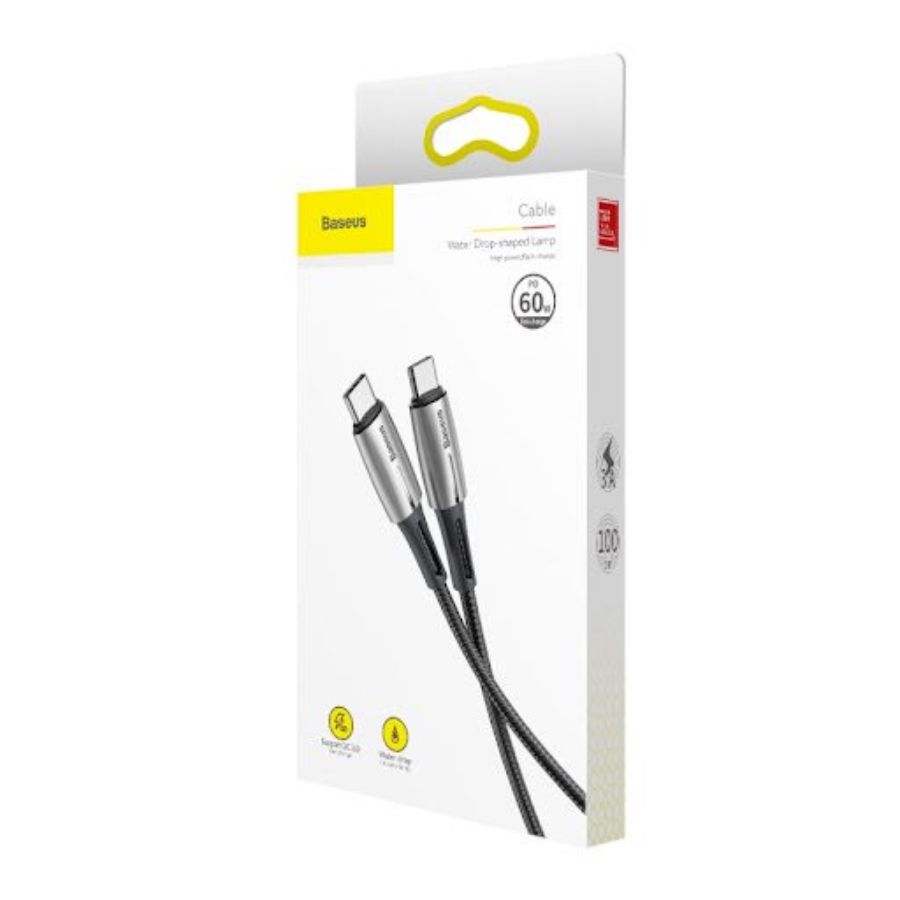 [INVALID] Baseus Halo Data Cable Type-C PD2.0 60W (20V 3A) 2m Black