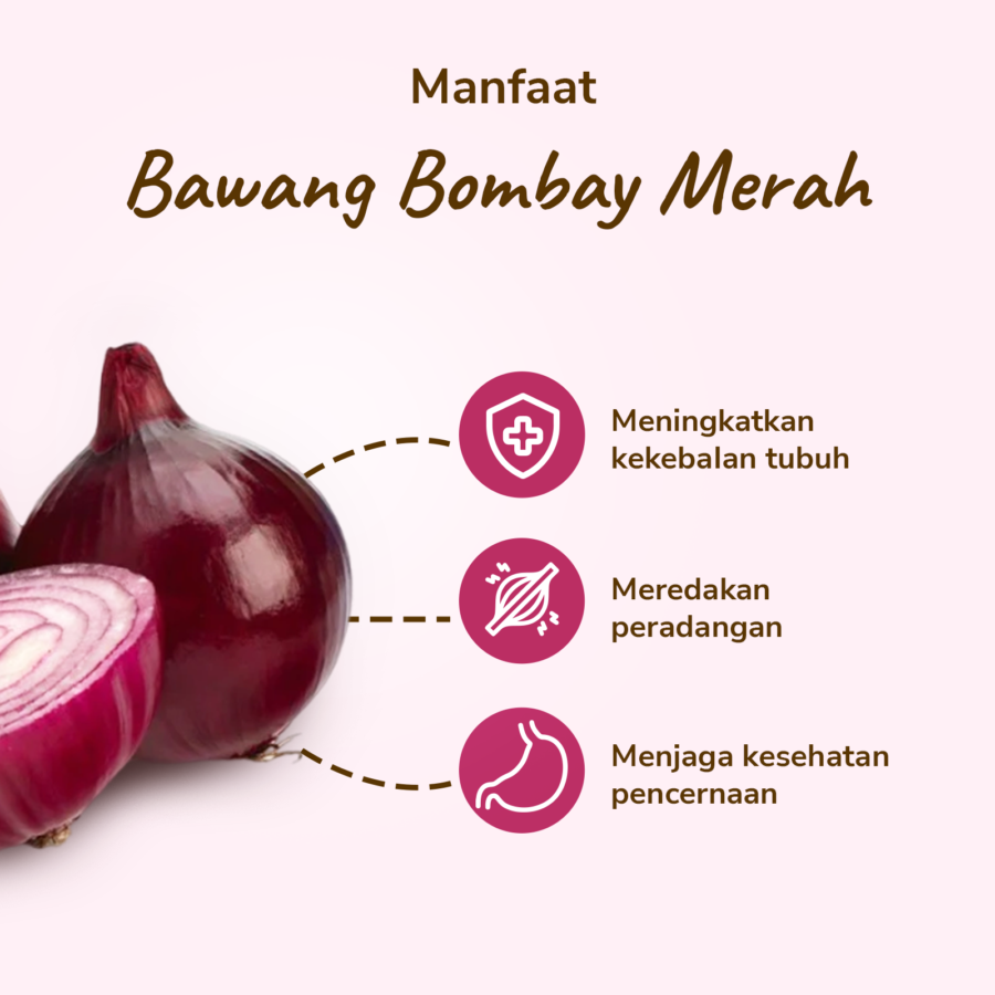 Bawang Bombay Merah - Astro Farm 500gram