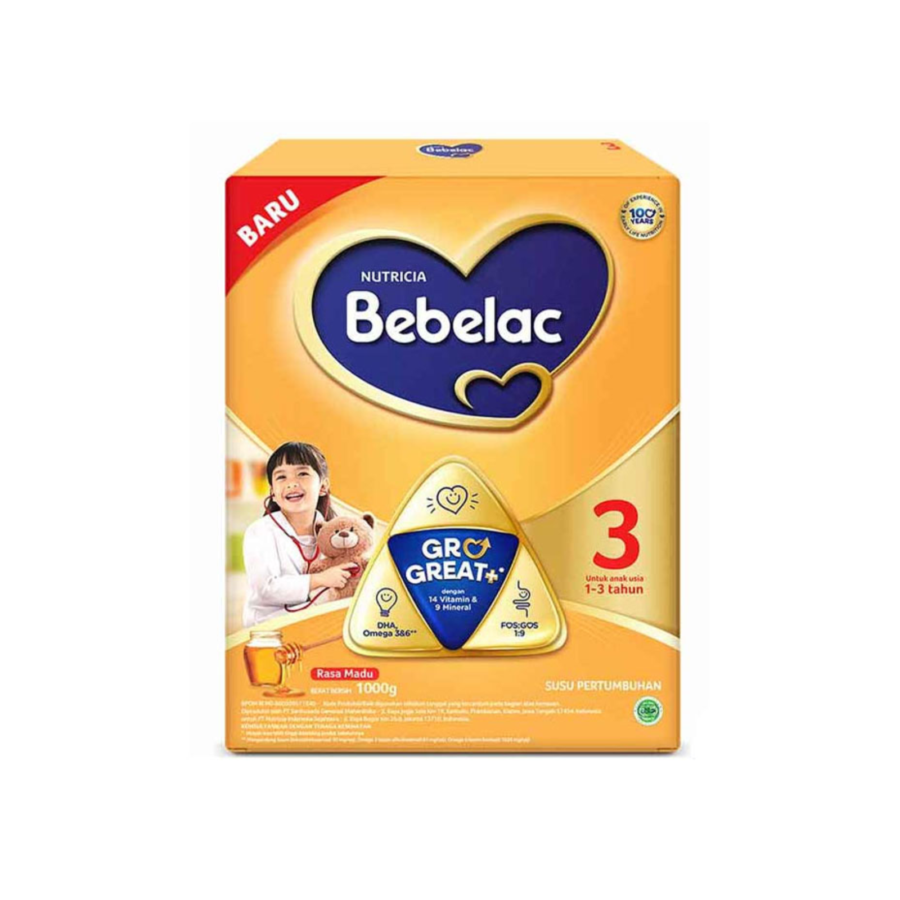 Bebelac 1+ Madu Great+ Susu Formula 1-3 Tahun 1000gram