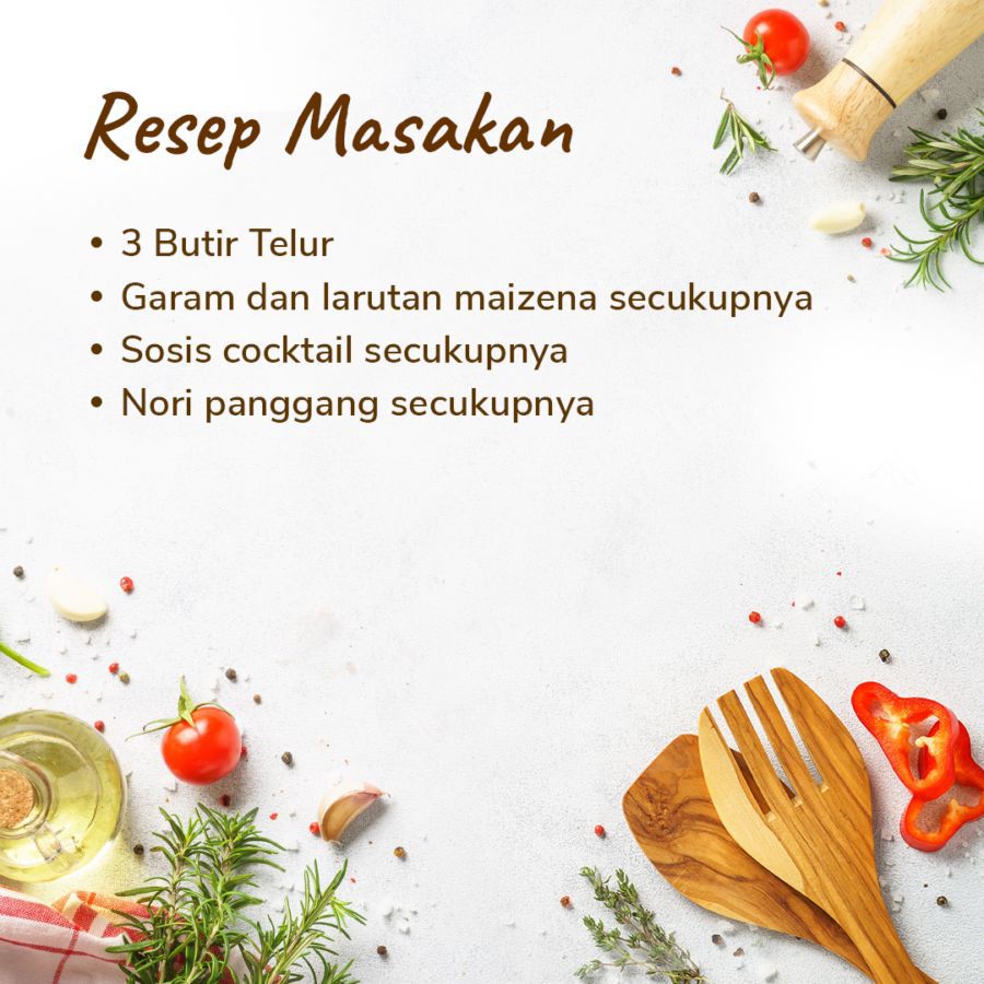 Bekal Spesial: Sosis Nori Bakar & Telur 1pcs