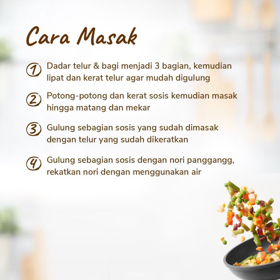 Bekal Spesial: Sosis Nori Bakar & Telur 1pcs