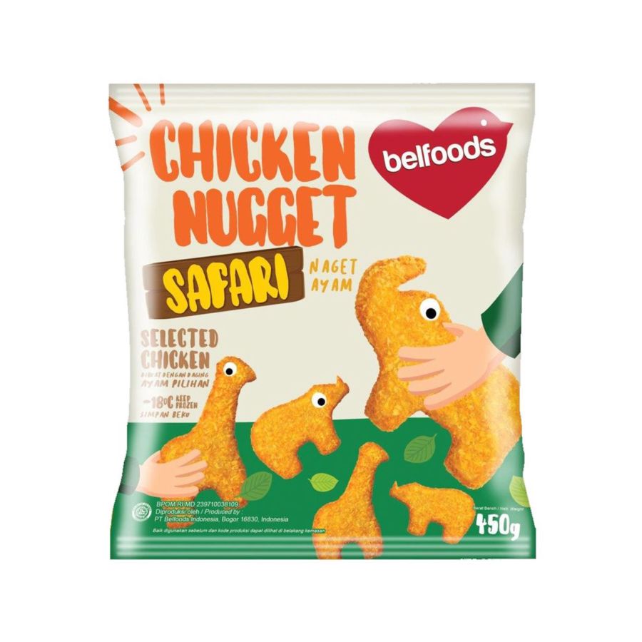 Belfoods Kid's Chicken Nugget Safari 450gram