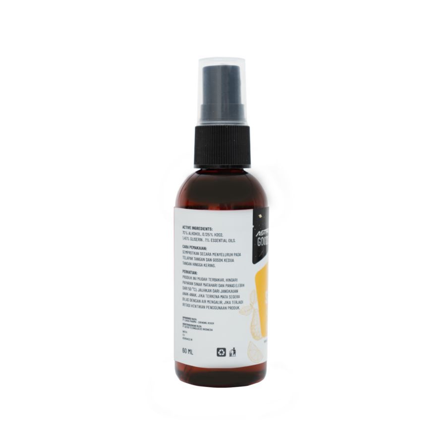 Bergamot & Navel Orange Hand Sanitizer - Astro Goods 60ml
