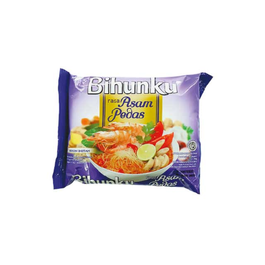 [INVALID] Bihunku Rasa Asam Pedas 55 gram 55gram