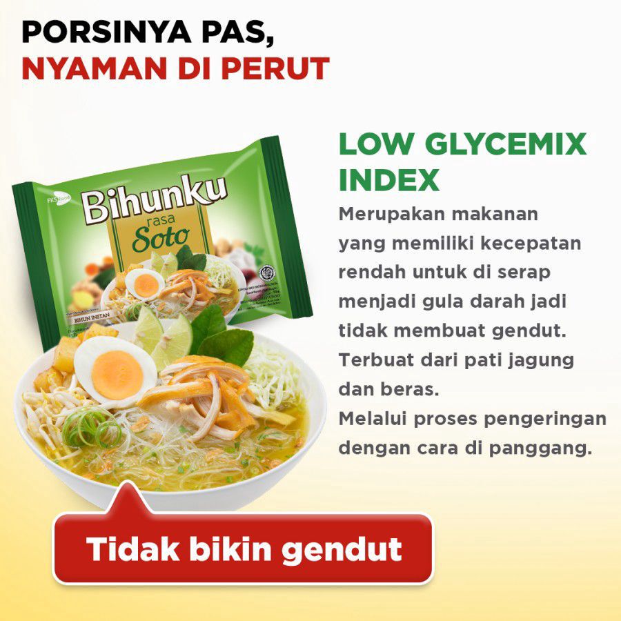 Bihunku Bihun Instan Soto Spesial 55gram