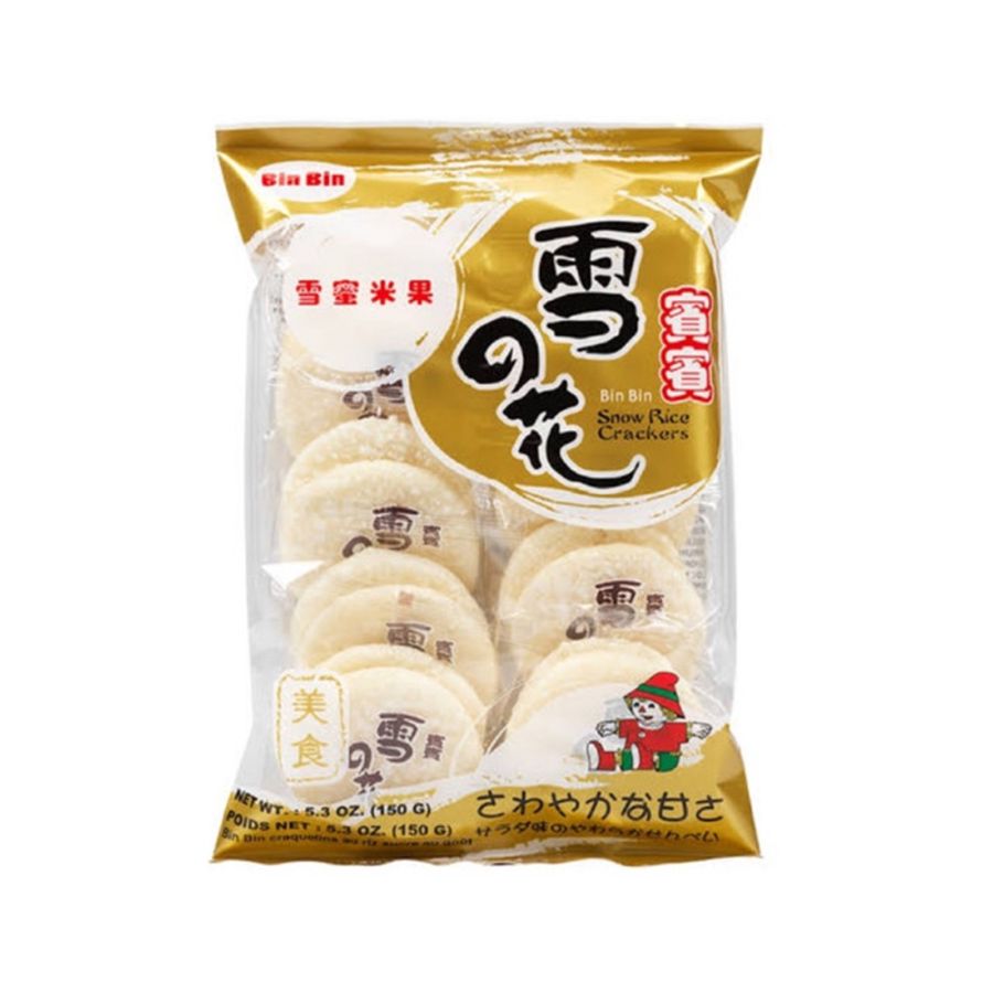 Bin Bin Rice Cracker Snow Flavour 120gram